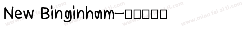 New Binginham字体转换